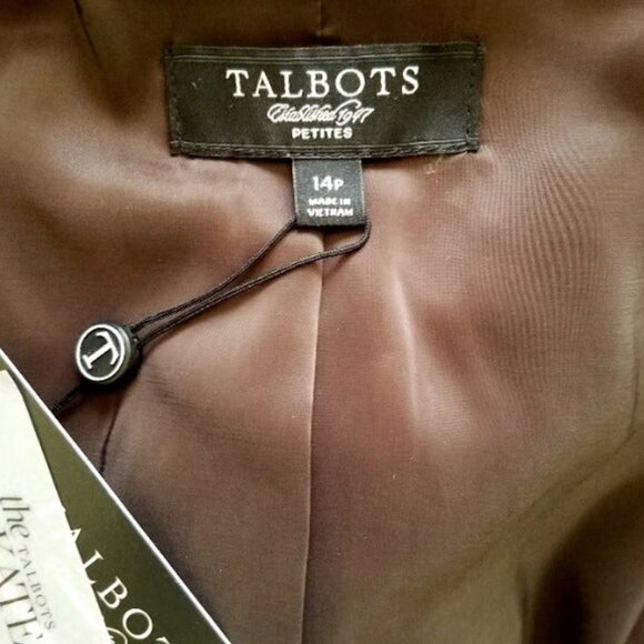 NWT Talbots Kate Fit Leopard Print Blazer - Picture 4 of 5